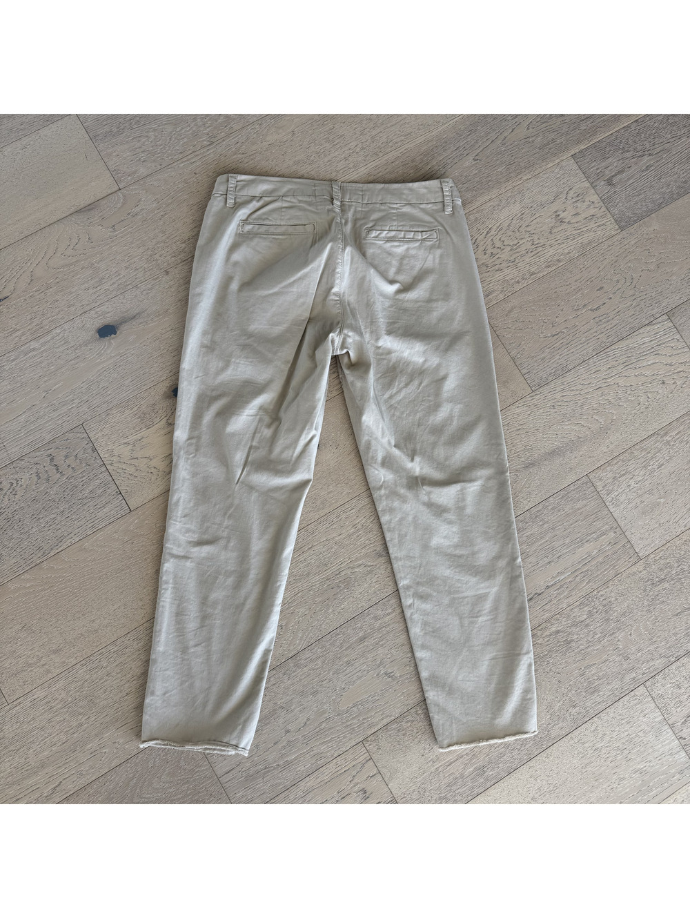 Frank & Eileen Wicklow Italian Beige Cotton Blend Pants Size 6 - Picture 7 of 8